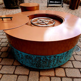 Stunning 36in Patina Fire Pit (Copper river & Patinated Copper)