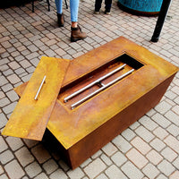 Rectangle Table Patina Fire pit  24"x42"